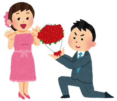 バラをプレゼント